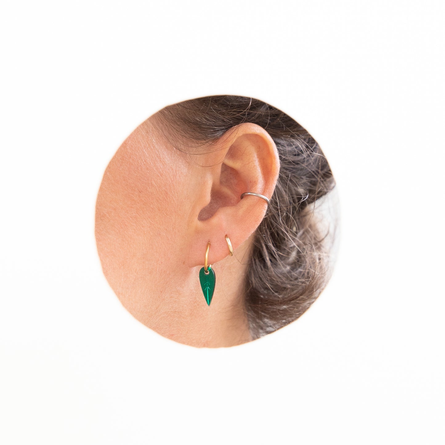 Oorring mini blaadje