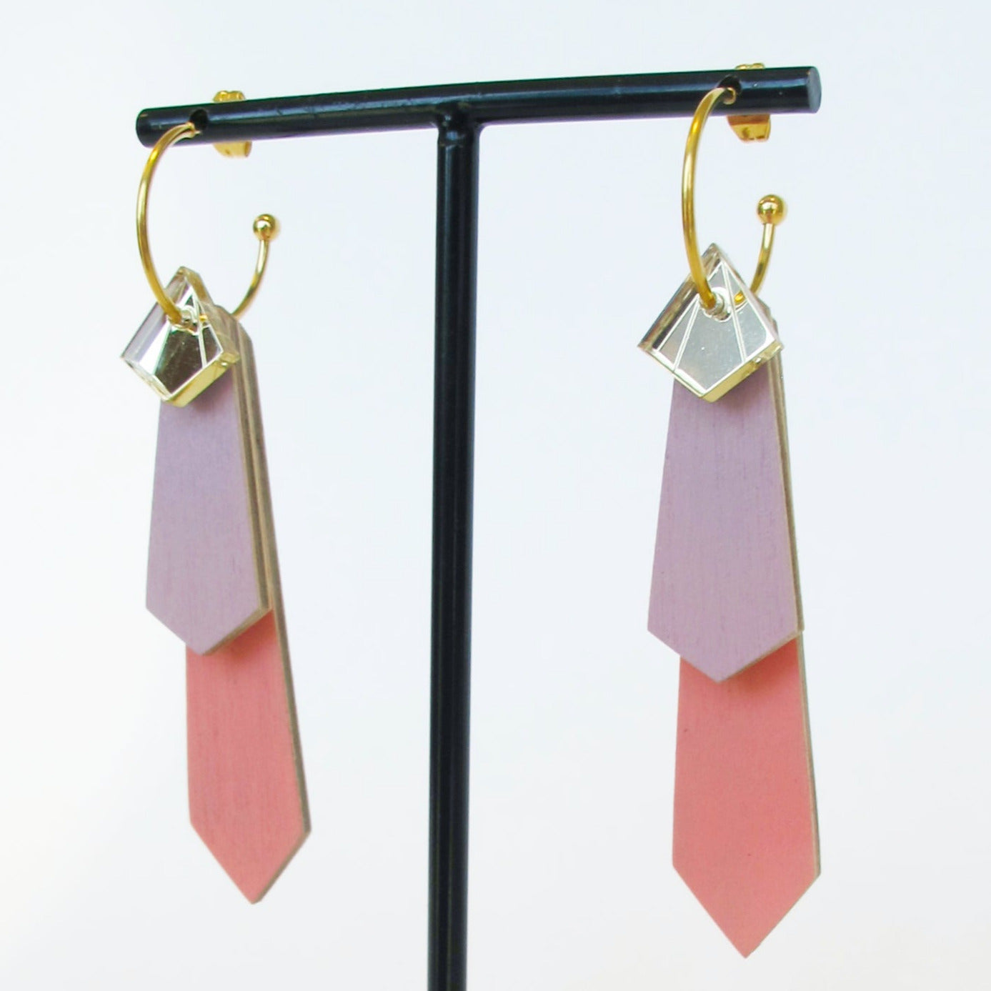 Modulaire Oorbel Eef - roze