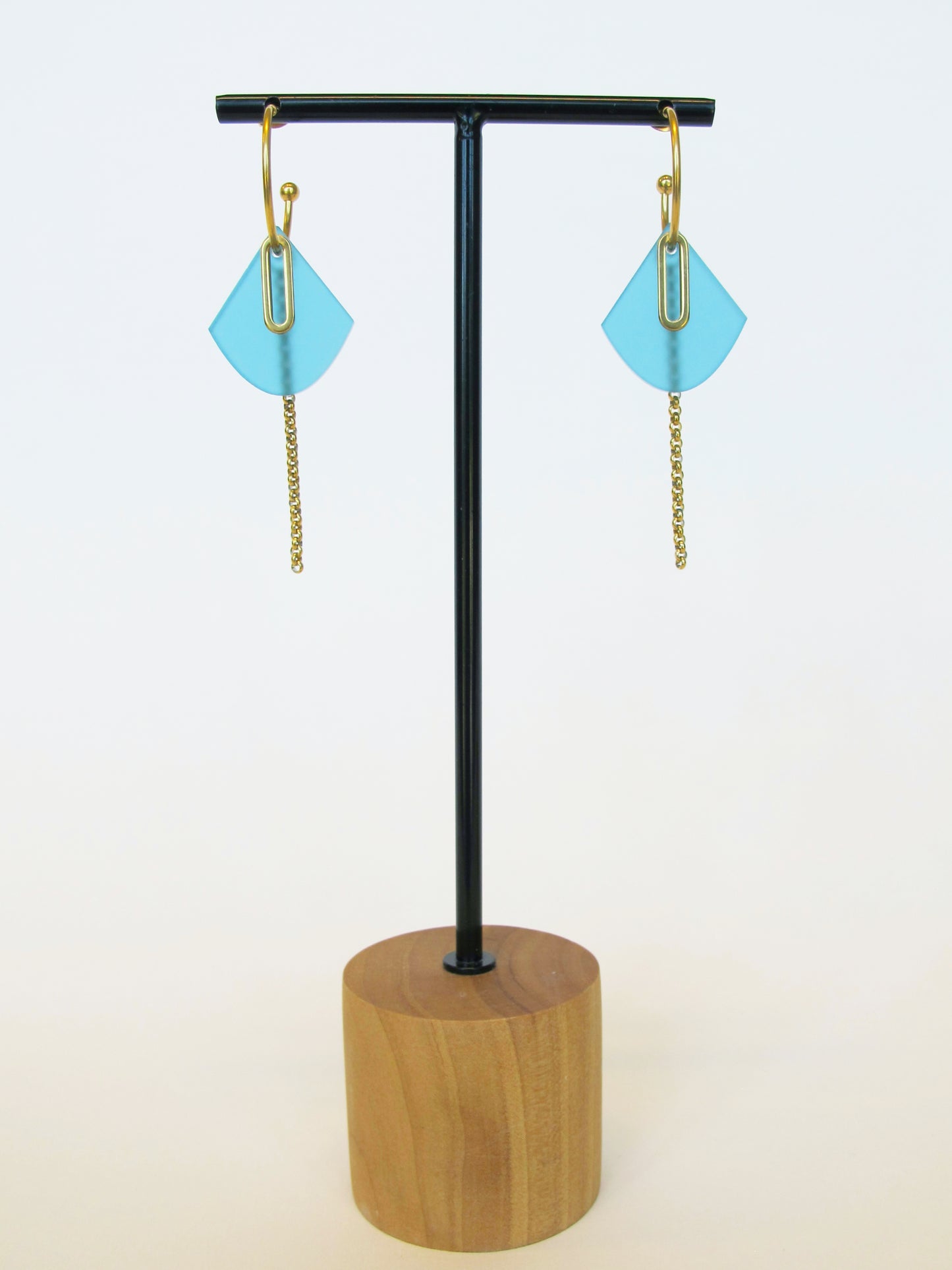Oorbel Dian - Pauw Blauw