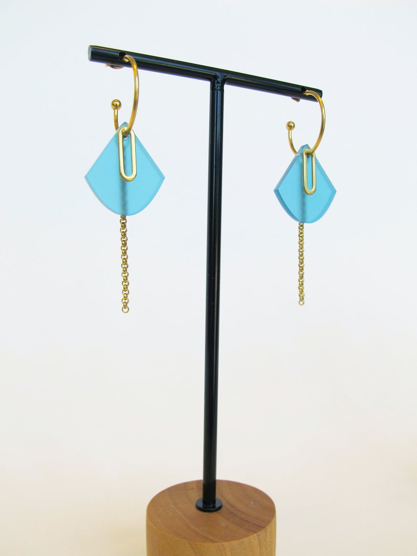 Oorbel Dian - Pauw Blauw