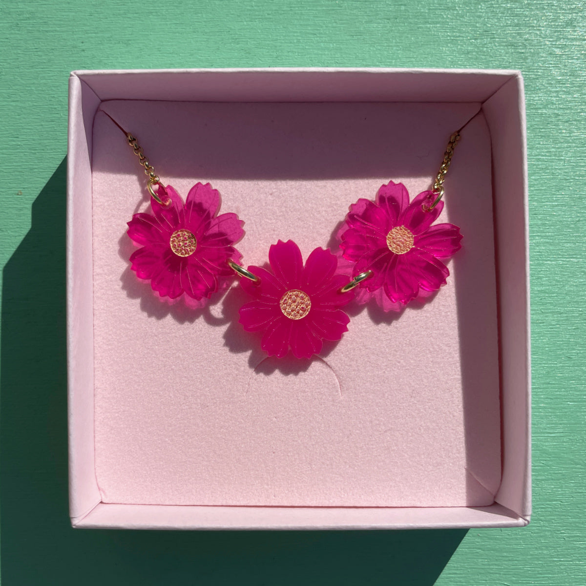 Cosmea ketting - statement