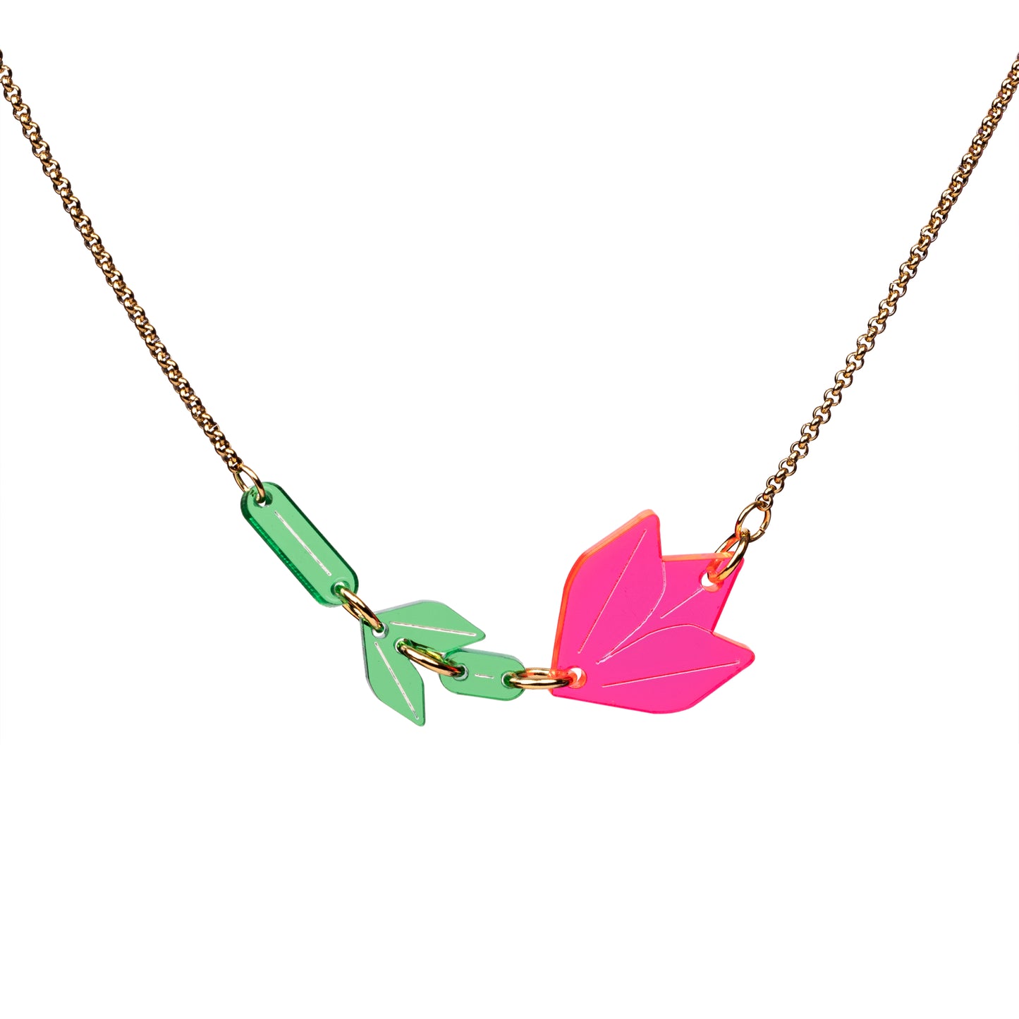 Tulp ketting - Roze